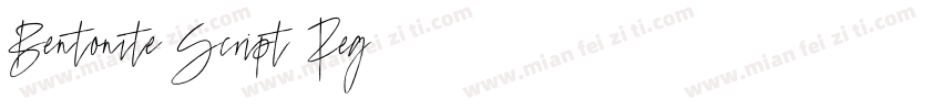 Bentonite Script Reg字体转换